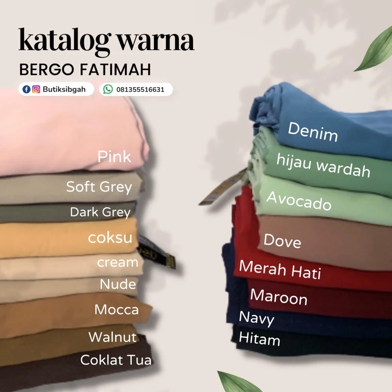 bergo fatimah syar'i by butiksibgah bergo fatimah syar'i by butiksibgah