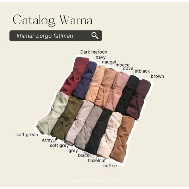 bergo fatimah syar'i by butiksibgah bergo fatimah syar'i by butiksibgah
