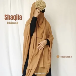 jilbab shaqila (susun) 2layer bahan sifon silky