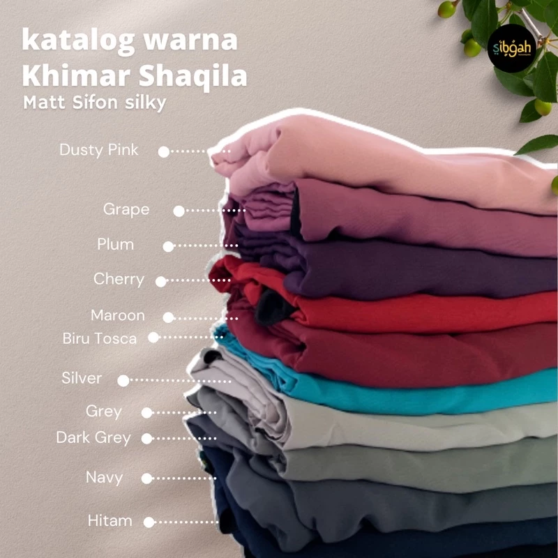 khimar shaqila | model bolak balik 2 warna bahan sifon silky | by butiksibgah khimar shaqila | model bolak balik 2 warna bahan sifon silky | by butiksibgah