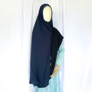 khimar shaqila | model bolak balik 2 warna bahan sifon silky | by butiksibgah